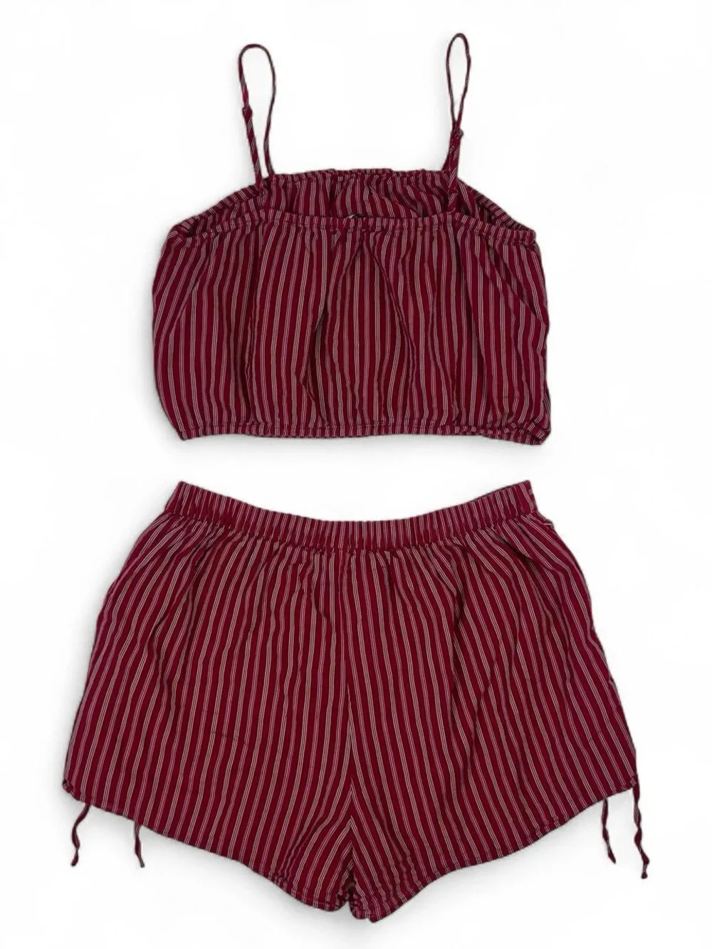 American Eagle Outfitters red & white striped set size large